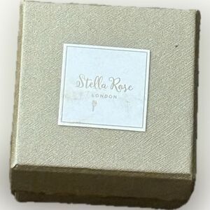 Stella Rose, Sterling, silver stud earrings for pierced ears ￼